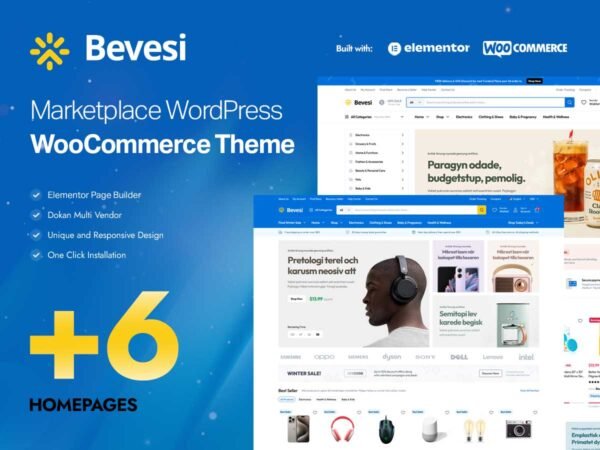 Bevesi WordPress v1.1.4 - Multi-Vendor and Marketplace Theme