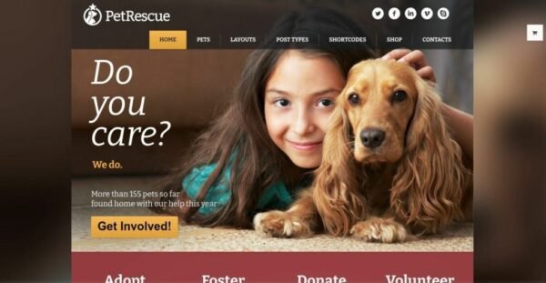 Pet Rescue Theme GPL v2.1.1 – Animals and Shelter Charity WP Theme