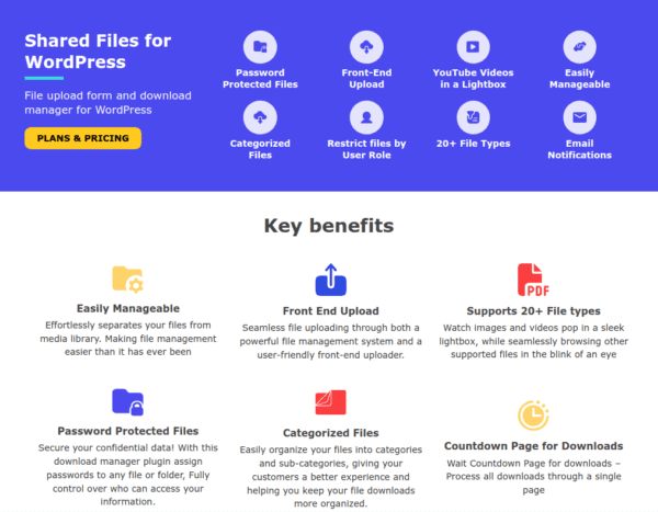 Shared Files PRO Plugin